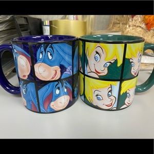 Eeyore and Tinkerbell coffee mugs